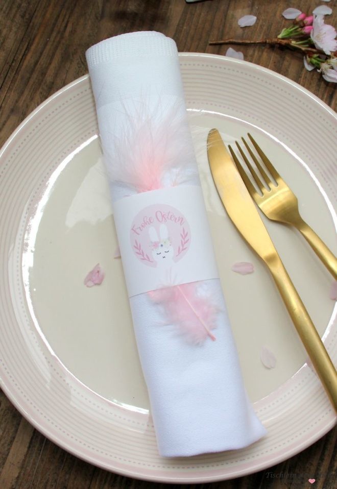 oesterliche Tischdekoration mit Printables und Freebies