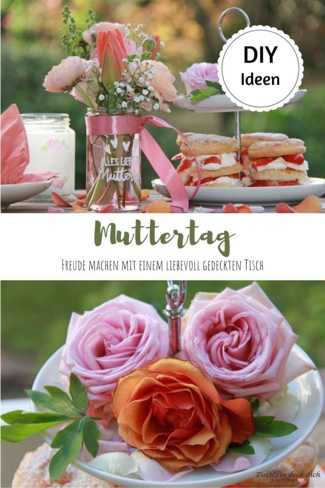 Pinterest Muttertag Tischdekoidee