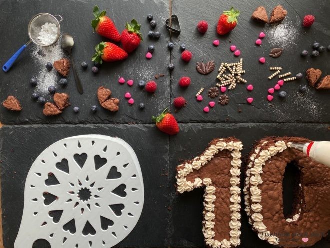 Zahlentorte backen