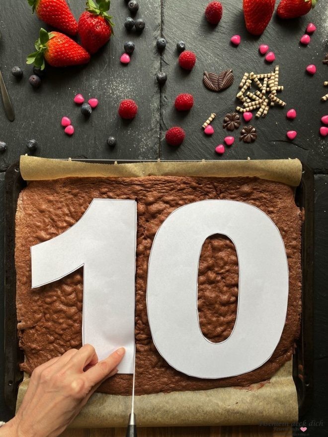 Zahlentorte backen Anleitung