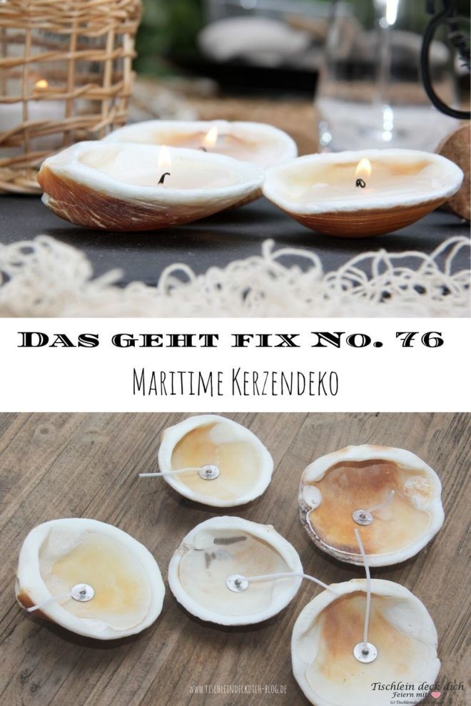 Das geht fix No. 76, maritime Tischdekoration basteln