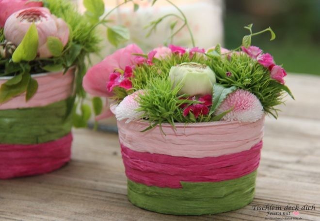 DIY für den Frühling, Upcyclingidee-mit-Papierbandkordel