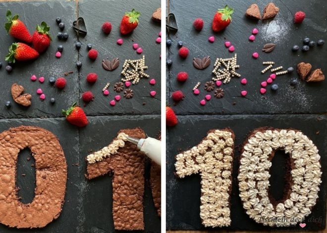 Zahlenkuchen backen - so geht's