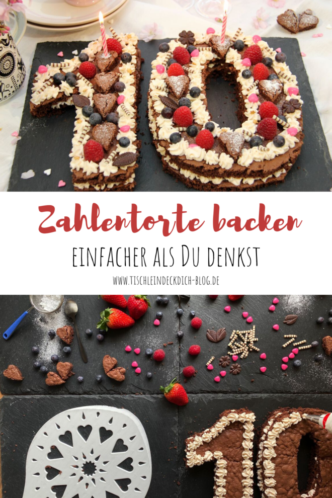 Zahlenkuchen backen