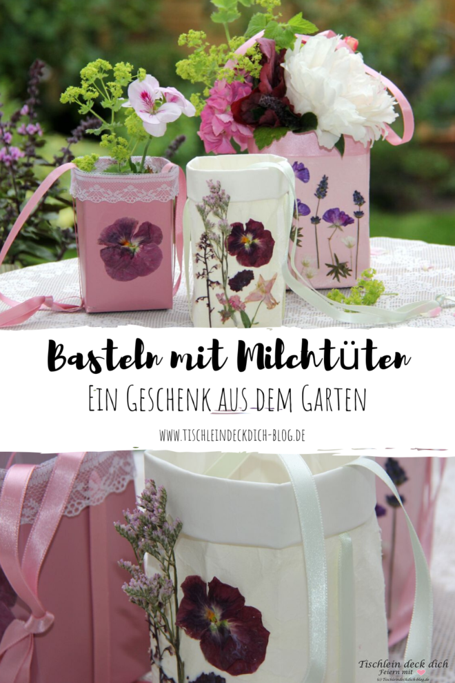 Upcycling Idee mit Milchtueten