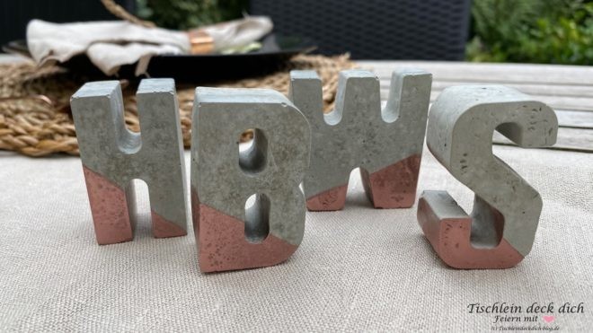 Betonbuchstaben selber machen