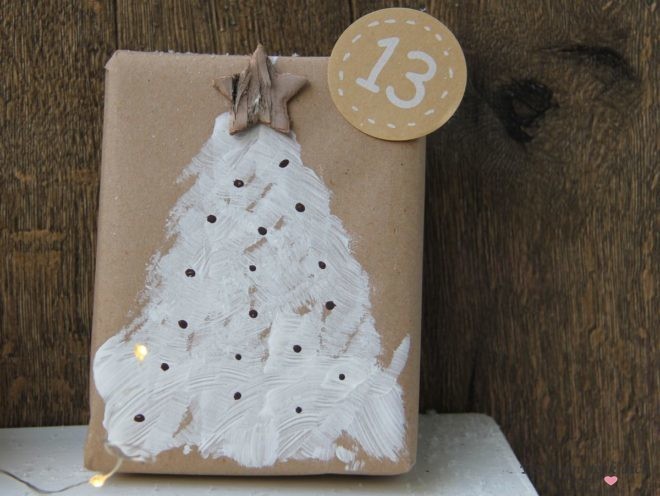 Adventskalender Idee mit Tannenbaum