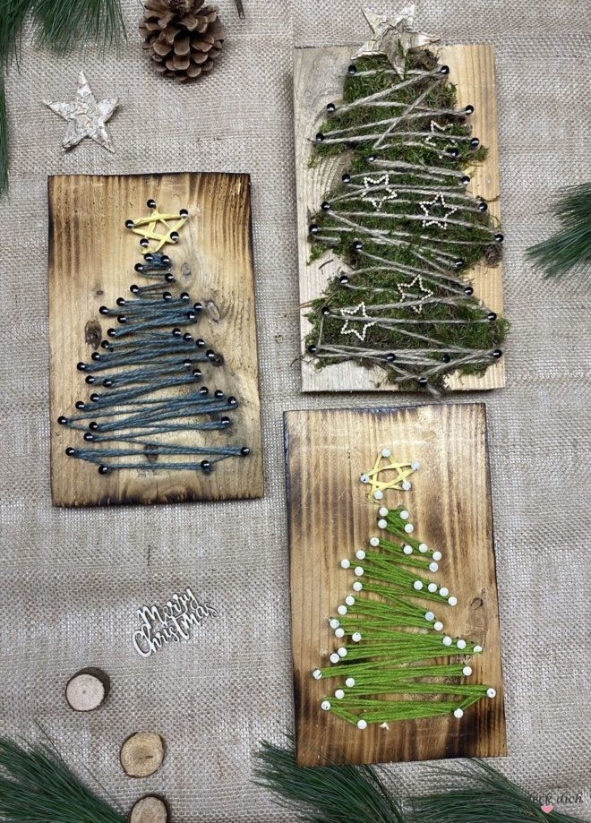 DIY Nagelbild für Weihnachten