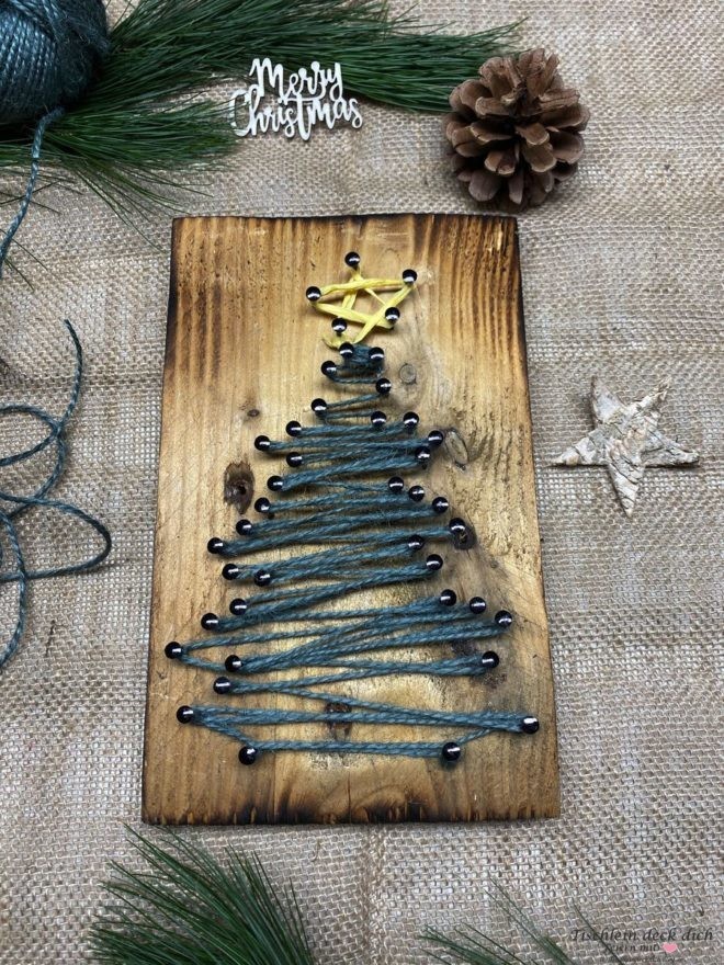 DIY Nagelbild für Weihnachten
