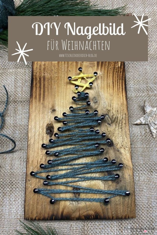 DIY Nagelbild Weihnachten