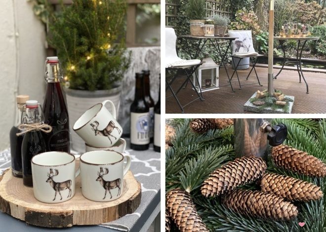 Weihnachtsmarkt im Garten