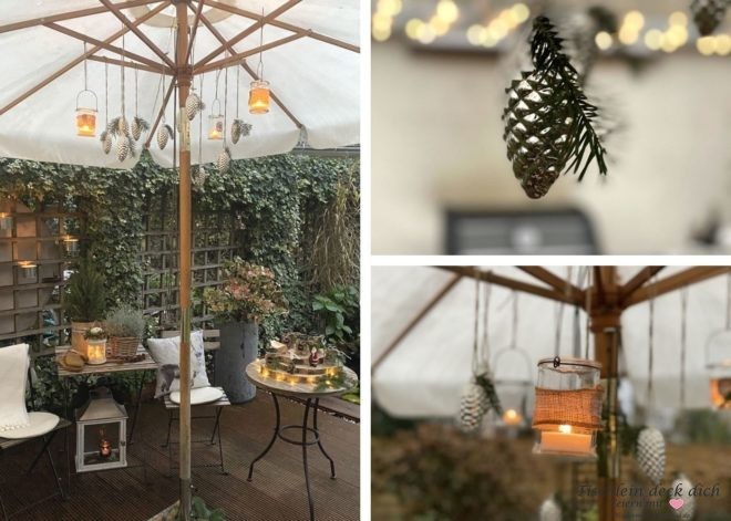 Weihnachtsmarkt im Garten