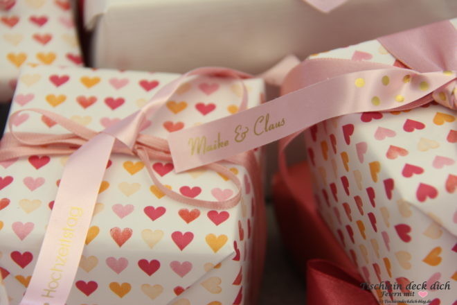 Hochzeitskalender basteln für Maike und Claus