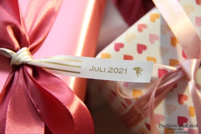 Hochzeitskalender basteln mit dem P-touch Cube plus von Brother
