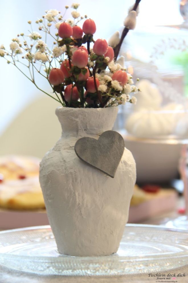 Frühstück am Valentinstag, Ideen für die Tischdekoration