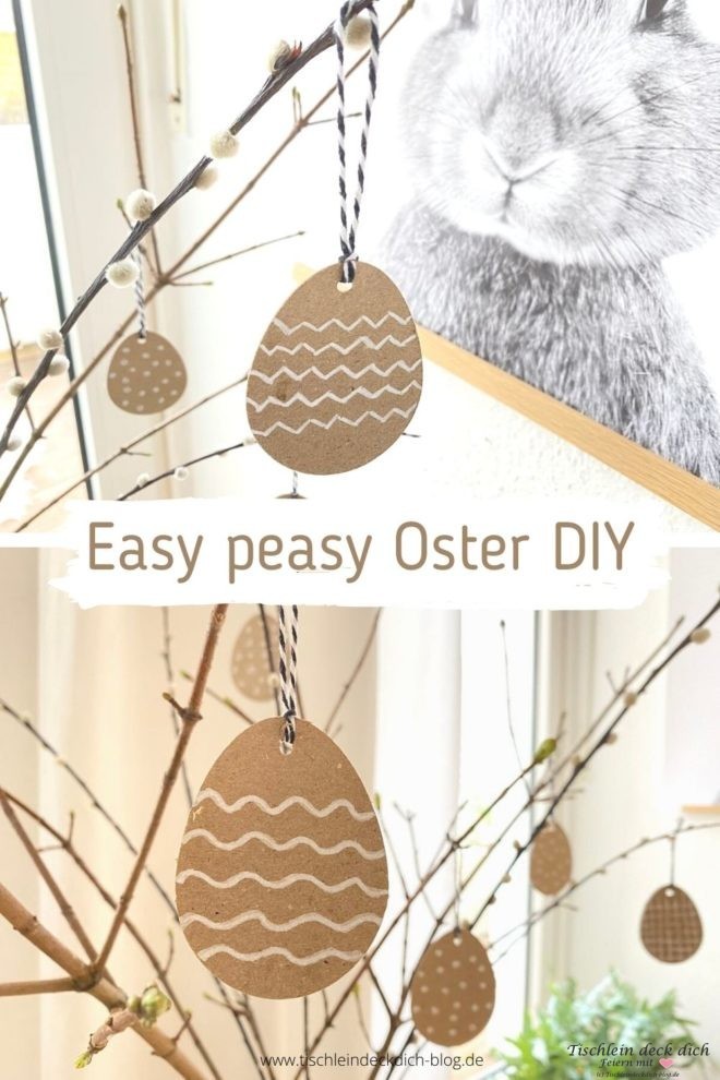 kleine Osterbastelei im Vintagelook