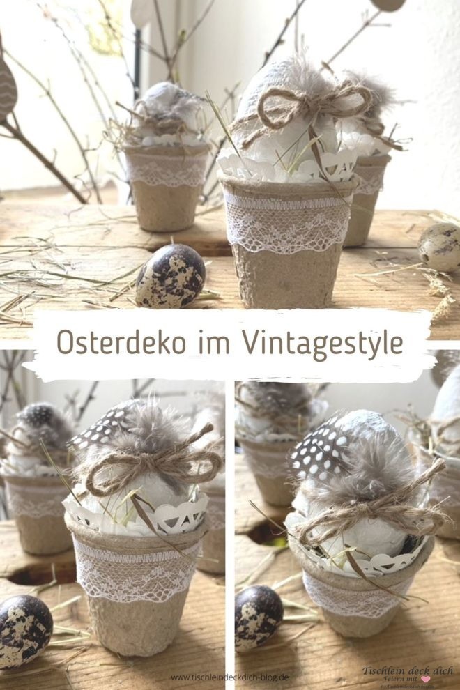 Kleine Osterbastelei im Vintagestyle