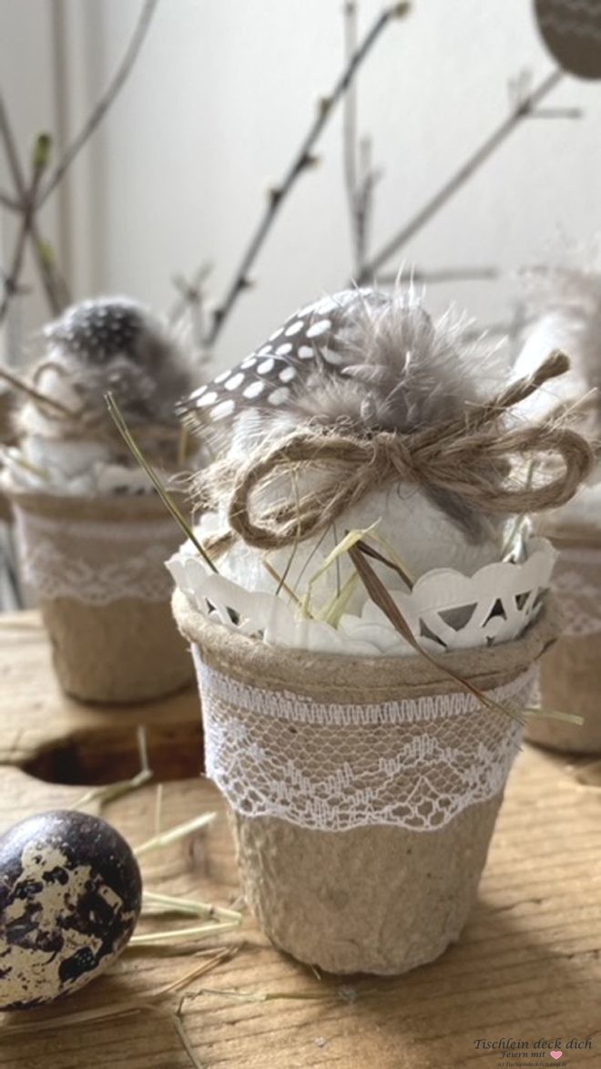 Kleine Osterbastelei im Vintagestyle