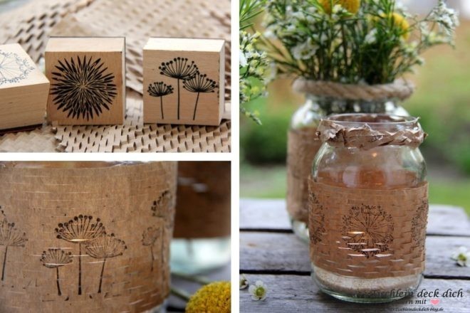 DIY Idee Windlichter selbst basteln