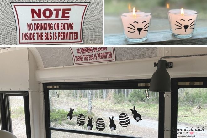 Vanlife - Osterbrunch im amerikanischen Schulbus