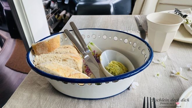 Gruß aus der Küche beim Wohnmobil Dinner