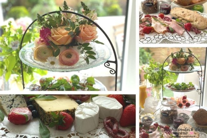 Brunchbuffet für einen Geburtstag im Mai