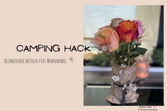 Camping Hack Blumenvasen DIY