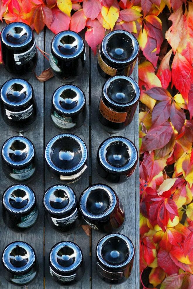 Glasflaschen Upcycling DIY
