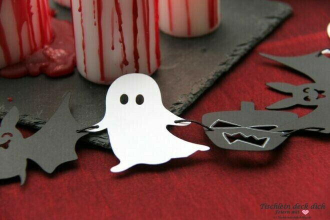 Halloween Girlande basteln