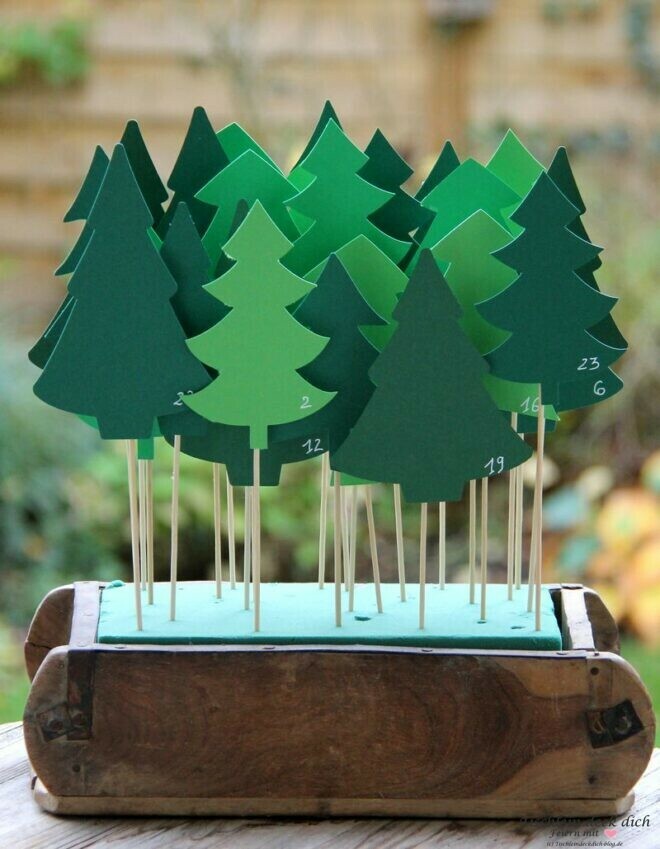 Idee Adventskalender in der Ziegelform