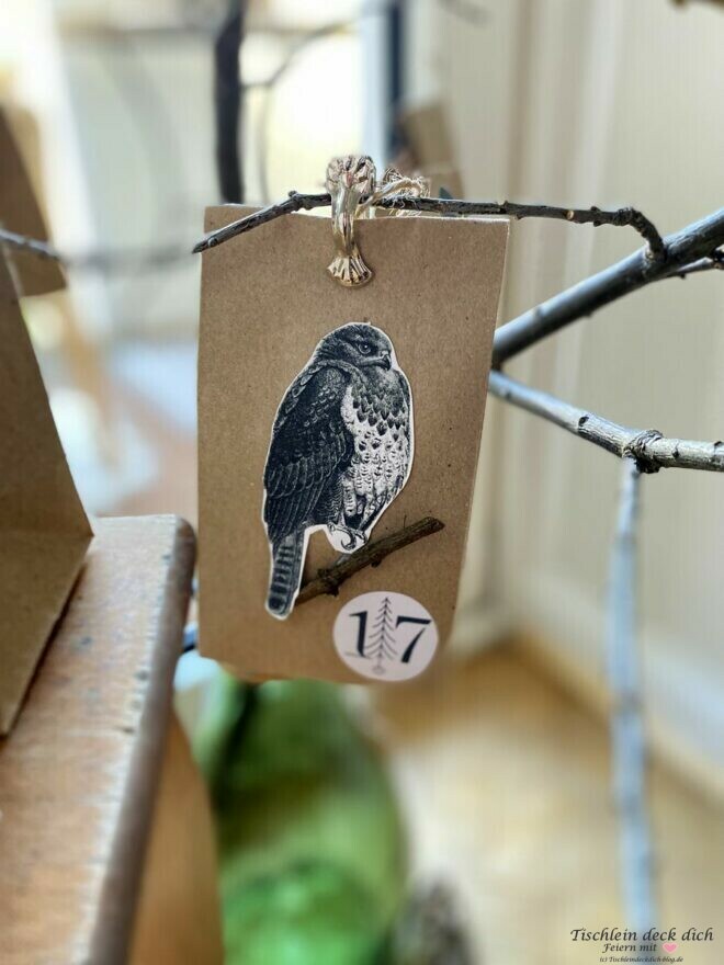 Adventskalender basteln mit kleinen Tüten