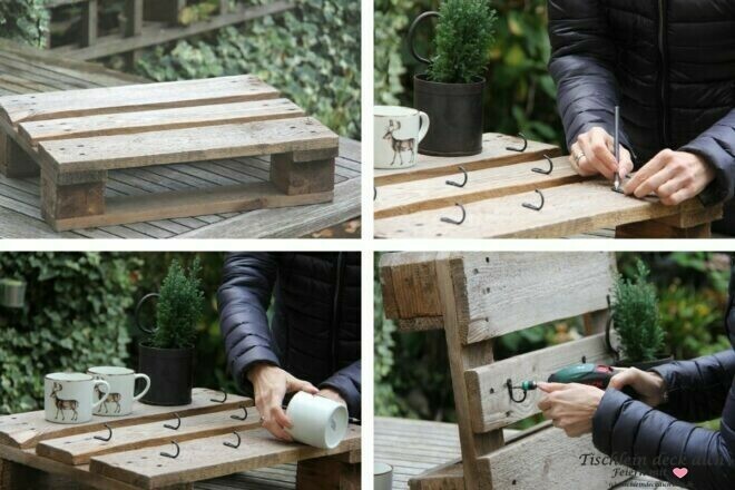 DIY mit Holzpalette für den Garten