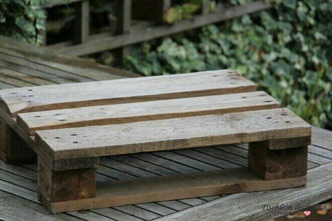 kleine Holzpalette