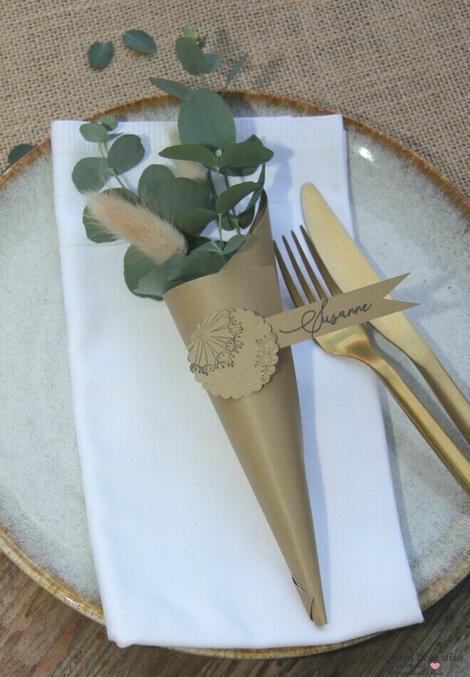 einfaches Tischkarten DIY 