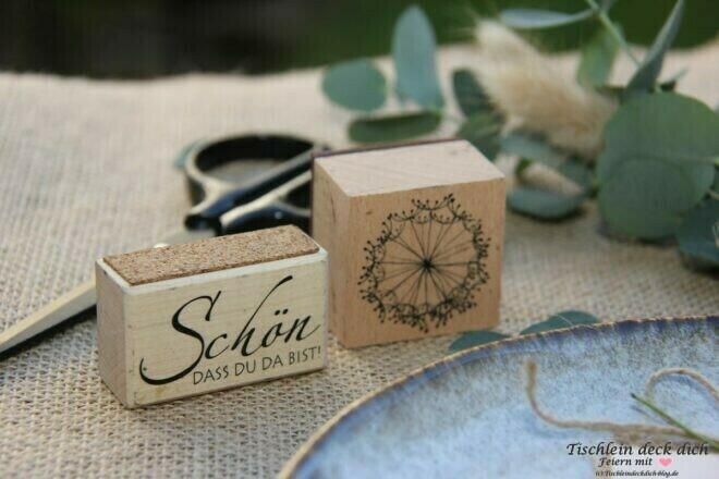 Stempel für Platzkarten DIY