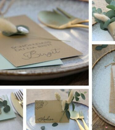 einfaches Tischkarten DIY mit WOW Effekt