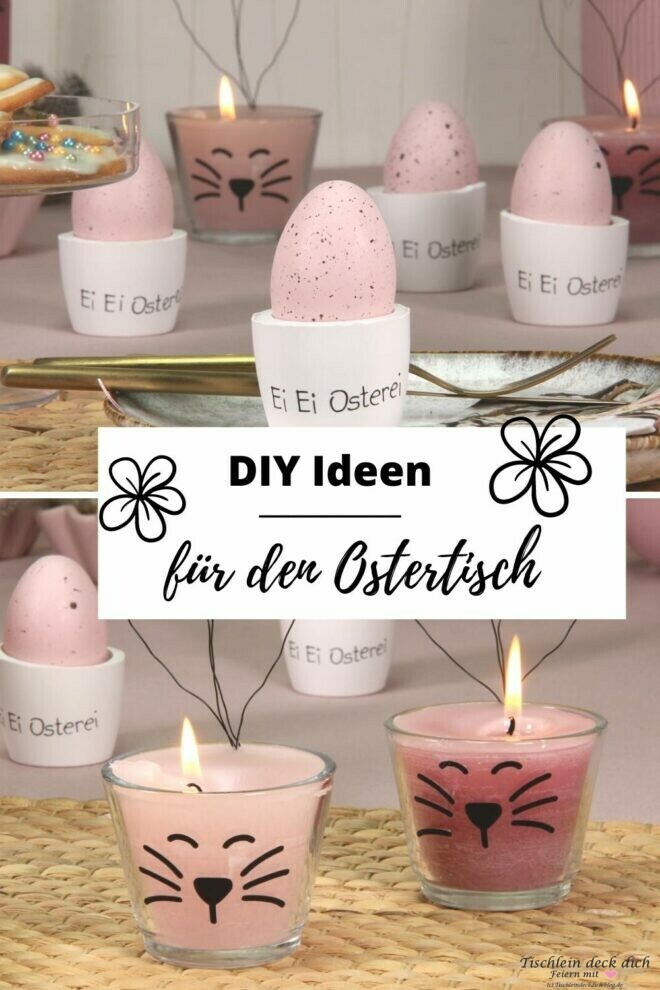 Ideen fuer die Ostertischdeko