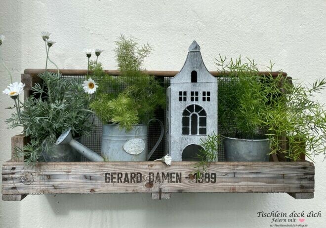 Tulpenzwiebelregal für den Garten