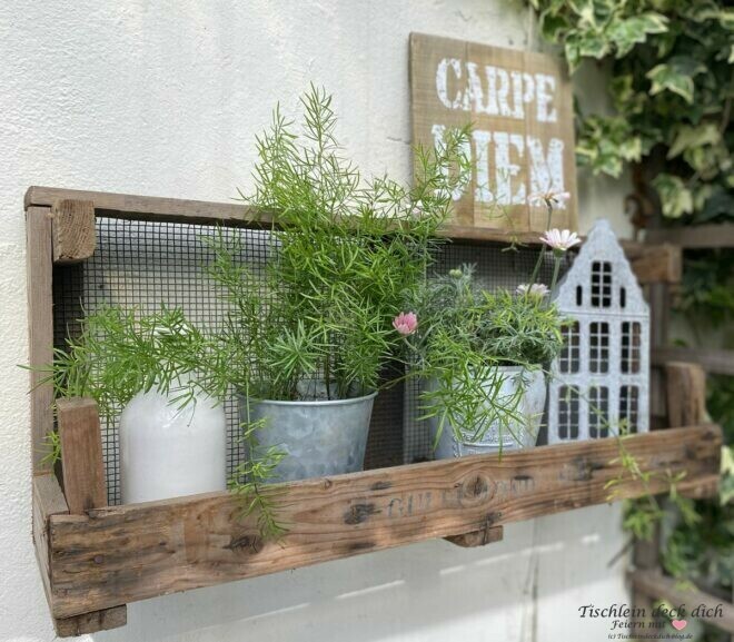 Tulpenzwiebelregal für den Garten