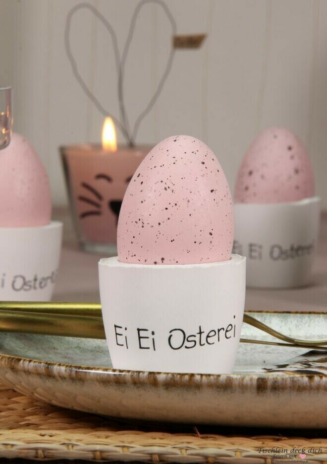 Ideen fuer die Ostertischdeko