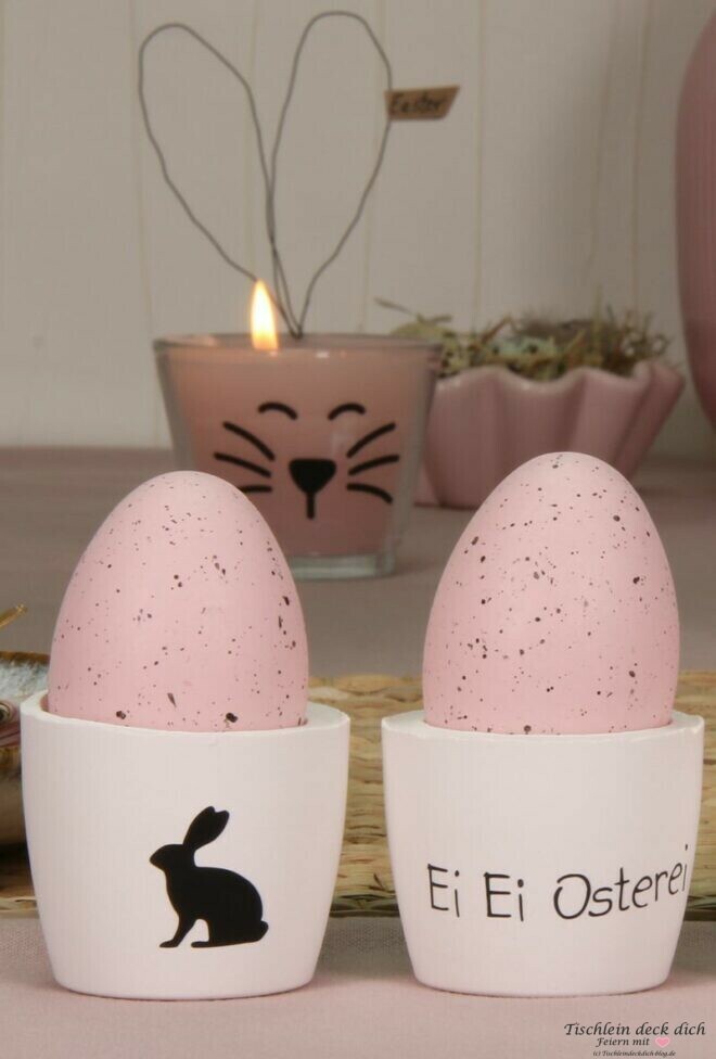 Ideen fuer die Ostertischdeko
