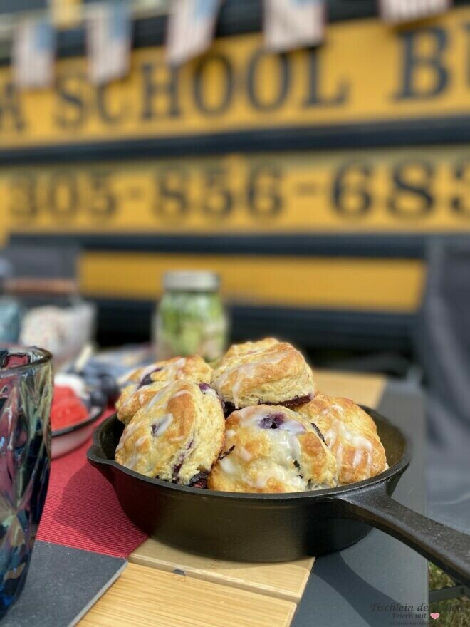 Blueberry Bisquits zum 4. Juli