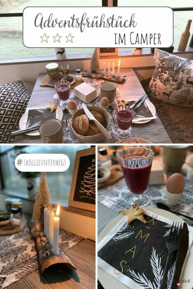 Adventsfruehstueck im Camper