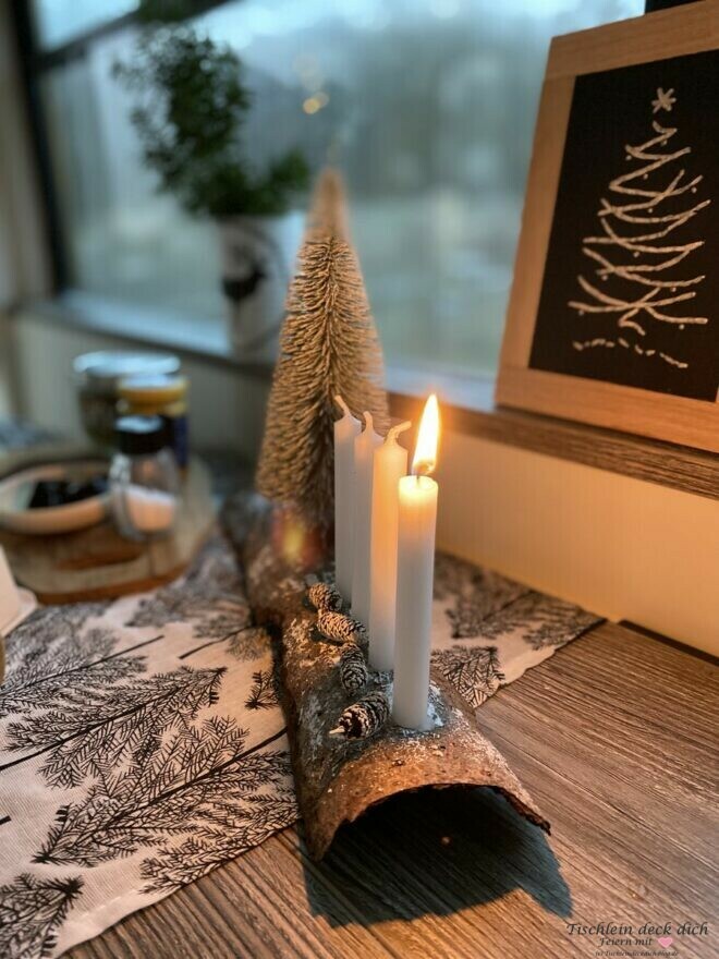 Adventsfrühstück Dekoidee