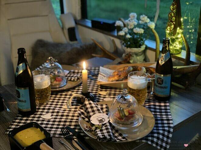 Tischdeko Idee fuer das Oktoberfest