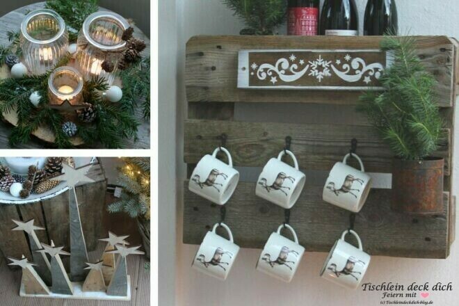 weihnachtliche Balkondekoration