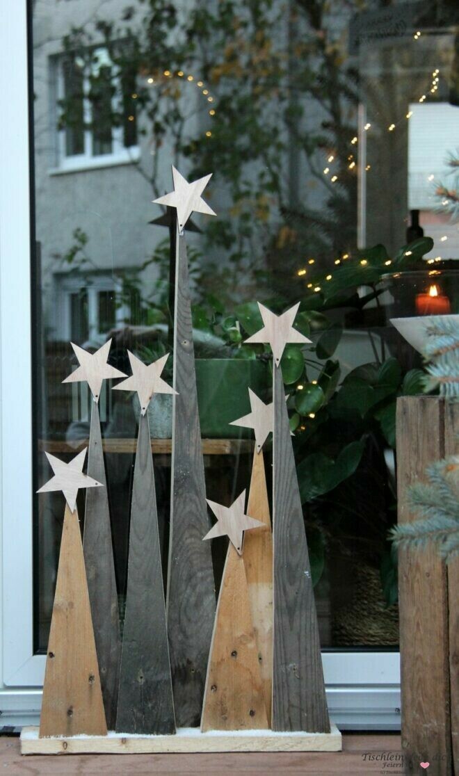 weihnachtliche Balkondekoration