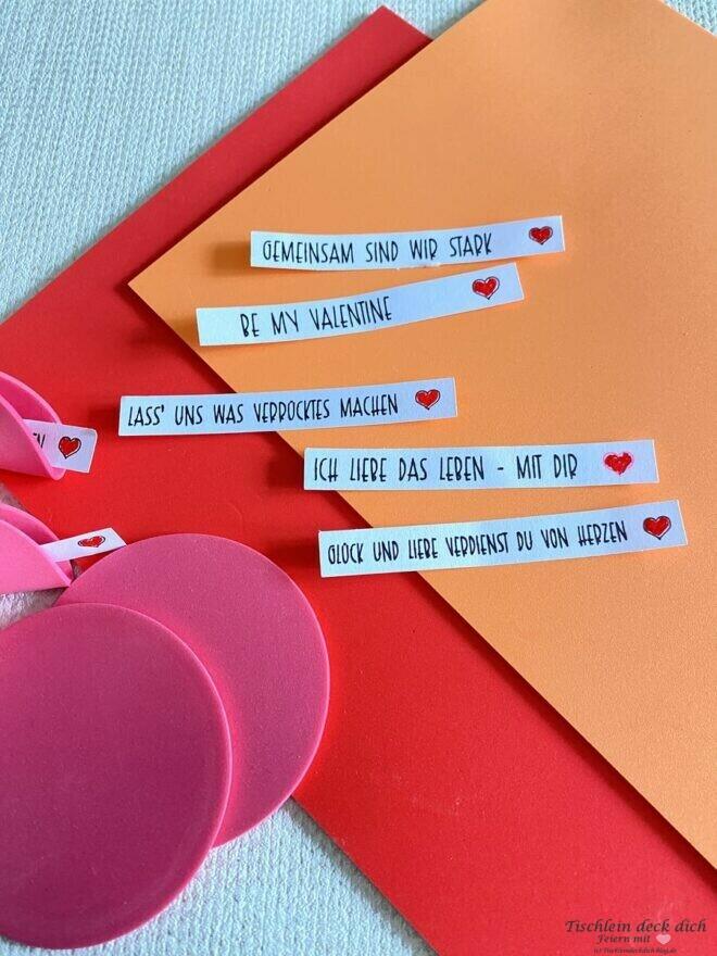 Liebesbotschaften für den Valentinstag