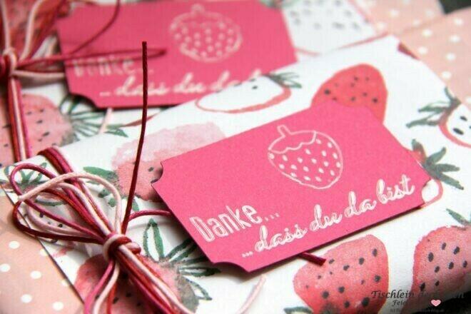 Plotteridee mit Erdbeeren