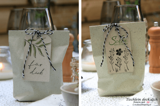 Geschenktüten aus Graspapier